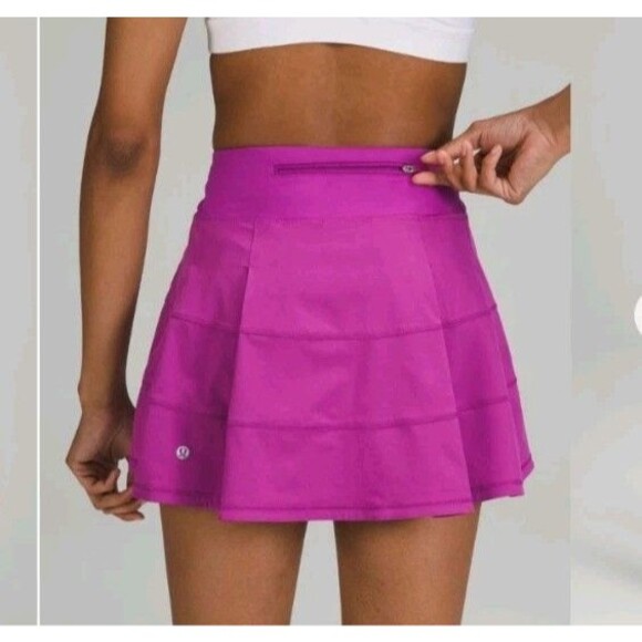 Lululemon Dresses & Skirts - Lululemon Pace Rival Size 4 Skirt Skort Vivid Plum Magenta Pickleball Tennis